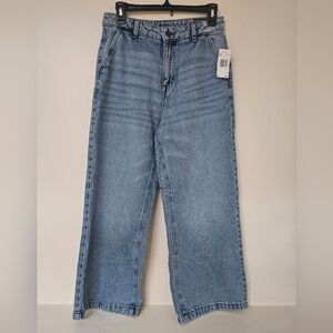 Women's Buffalo Wide Leg High Rise Cropped Denim Jeans